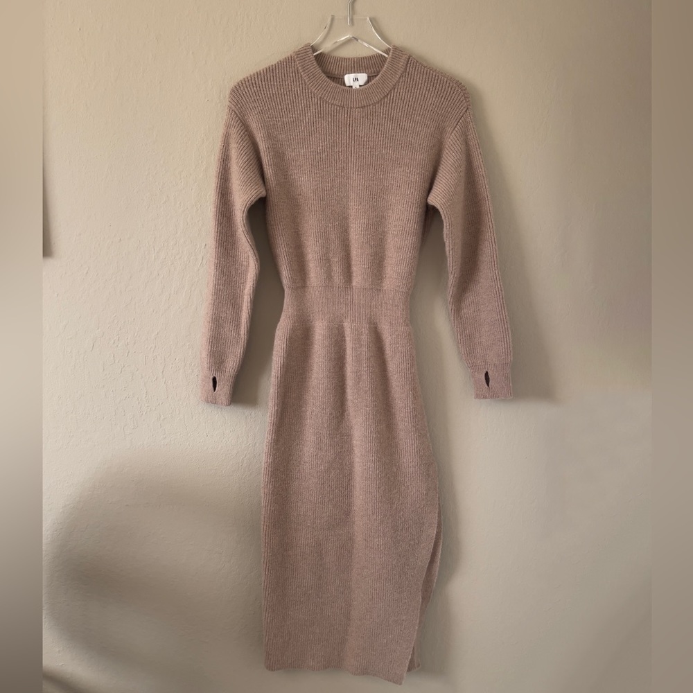LPA Long Sleeve Ribbed Dress